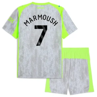 Otroški Nogometni dresi kompleti Manchester City Tretji 2025-26 Omar Marmoush 7