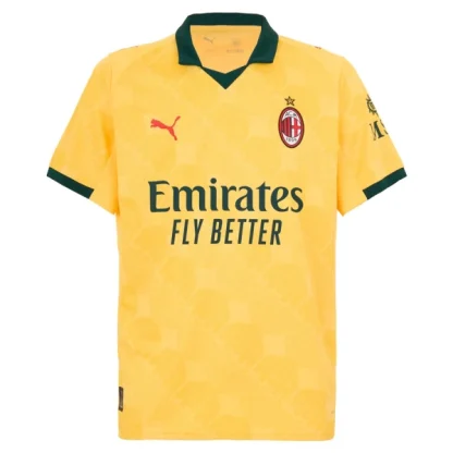 Moški Nogometni dres AC Milan Tretji 2025-26 tisk Rafael Leao 10