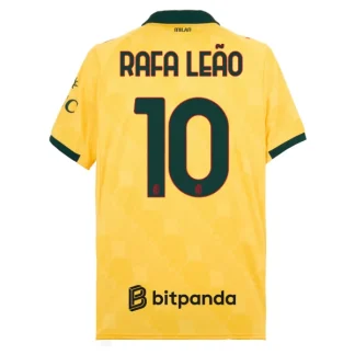 Moški Nogometni dres AC Milan Tretji 2025-26 tisk Rafael Leao 10