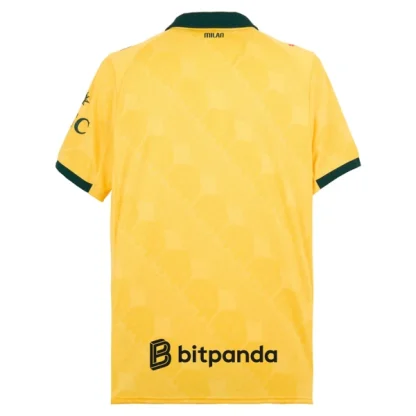 Poceni Moški Nogometni dres AC Milan Tretji 2025-26 rumena in črna