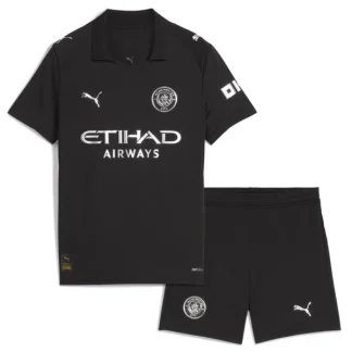 Otroški Nogometni dresi kompleti Manchester City Gostujoči 2025-26