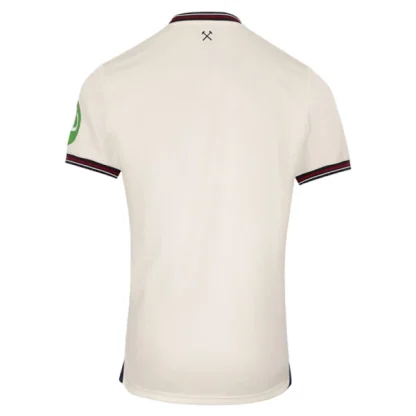 Moški Nogometni dres West Ham United Gostujoči 2025-26 bela Kratek Rokav