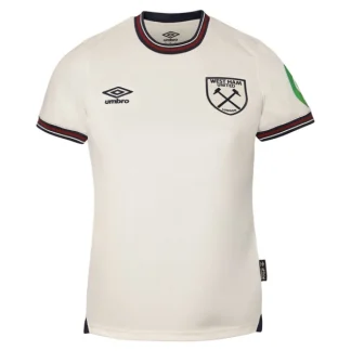 Moški Nogometni dres West Ham United Gostujoči 2025-26 bela Kratek Rokav