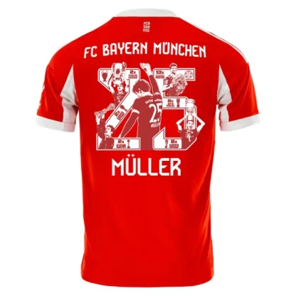 Poceni Nogometni dresi FC Bayern Munich Domači 2025-26 Thomas Müller 25-Posebno