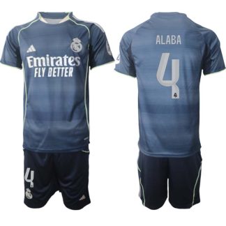 Moški Nogometni dresi kompleti Real Madrid Gostujoči 2025-26 David Alaba 4