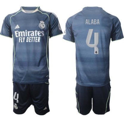 Moški Nogometni dresi kompleti Real Madrid Gostujoči 2025-26 David Alaba 4