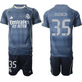Kupiti Nogometni dresi Kompleti Real Madrid Gostujoči 2025-26 Raúl Asencio 35