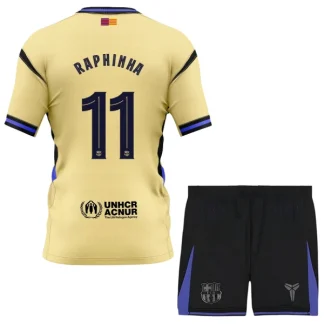 Nogometni Dres komplet FC Barcelona x Kobe Bryant Gostujoči 2025-26 Otroški Raphinha Belloli 11