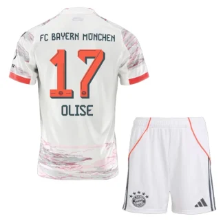 Otroški Nogometni dres FC Bayern Munich Gostujoči 2025-26 Michael Olise 17
