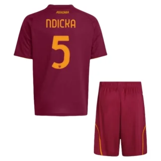 Nogometni dresi za otroke kompleti AS Roma Domači 2025-26 tisk Ndicka 5