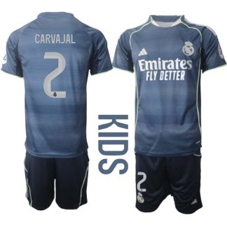 Poceni Otroški Nogometni dresi Real Madrid Gostujoči 2025-26 Daniel Carvajal 2