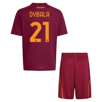 Otroški Nogometni dresi kompleti AS Roma Domači 2025-26 Paulo Dybala 21