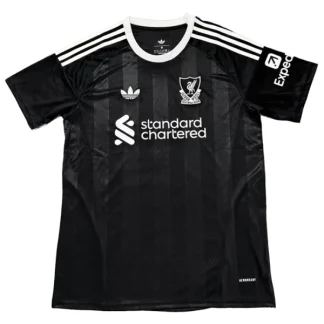 Poceni Nogometni dresi Liverpool Vratar 2025-26 Moški Črna Kratek Rokav
