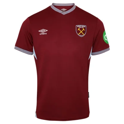 Poceni Nogometni dresi West Ham United Domači 2025-26 Moški Kratek Rokav
