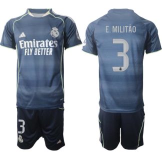 Kupiti Nogometni dresi kompleti Real Madrid Gostujoči 2025-26 Éder Militão 3