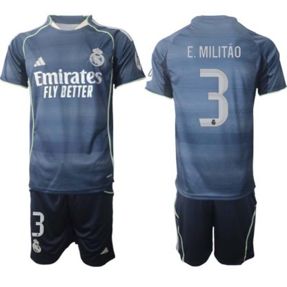 Kupiti Nogometni dresi kompleti Real Madrid Gostujoči 2025-26 Éder Militão 3