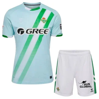 Otroški Nogometni dresi kompleti Real Betis Gostujoči 2025-26 z lastnim tiskom