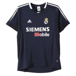 Prodajo Real Madrid Gostujoči dresi 2004-2005 črna Retro Kratek Rokav