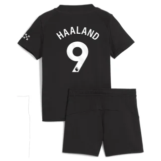 Otroški dresi Kompleti Manchester City Gostujoči 2025-26 Erling Haaland 9