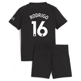 Nogometni dresi kompleti za otroke Manchester City Gostujoči 2025-26 Rodrigo 16