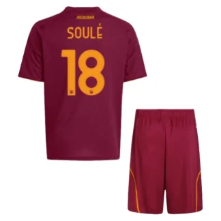 Nogometni dresi za otroke kompleti AS Roma Domači 2025-26 Matias Soule 18