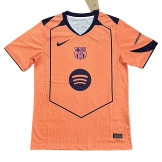 Nogometni dresi FC Barcelona Tretji 2025-26 oranžna Moški Kratek Rokav