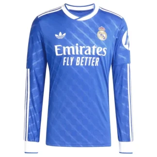 Poceni Moški Nogometni dresi Real Madrid Tretji 2025-26 Dolgi Rokav
