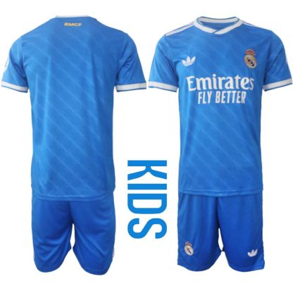 Otroški Nogometni dresi Kylian Mbappé# 10 Real Madrid Tretji 2025-26