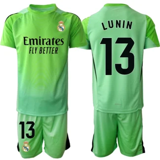Otroški Nogometni dres kompleti Real Madrid Vratar 2025-26 Andriy Lunin 13