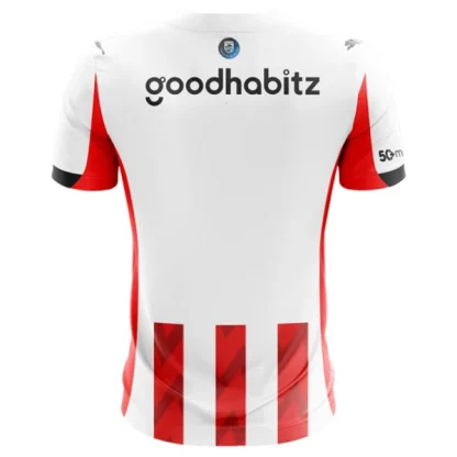 Otroški Nogometni dresi PSV Eindhoven Domači 2025-26 Kratek Rokav