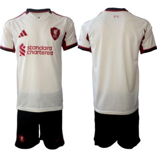 Moški Nogometni dresi Liverpool Gostujoči 2025-26 Kratek Rokav + Kratke hlače