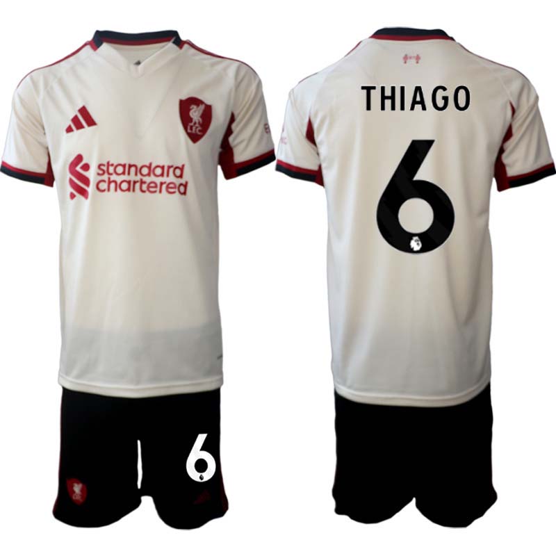 Moški Nogometni dres kompleti Liverpool Gostujoči 2025-26 Thiago Alcantara 6