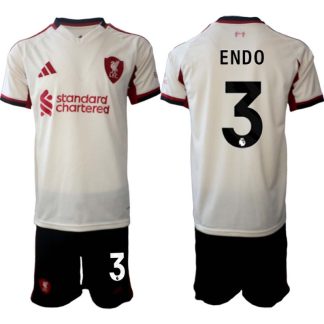 Najcenejši Nogometni dresi komplet Liverpool Gostujoči 2025-26 Wataru Endo 3