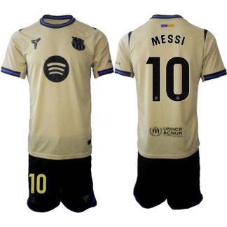Poceni Nogometni dresi Lionel Messi #10 FC Barcelona Gostujoči 2025-26