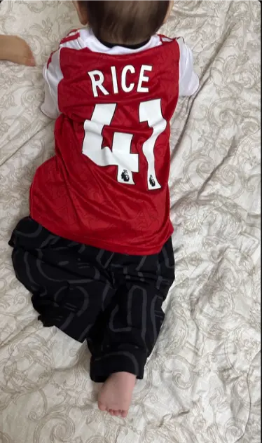 Nogometni dresi Otroski kompleti Arsenal Domaci 2026 Declan Rice 41.webp