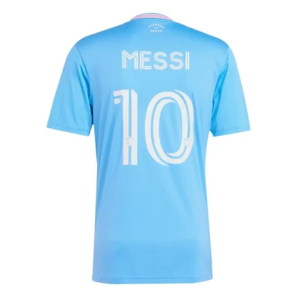 Moške Nogometnih dresov Inter Miami CF Tretji 2025-26 modra Lionel Messi 10