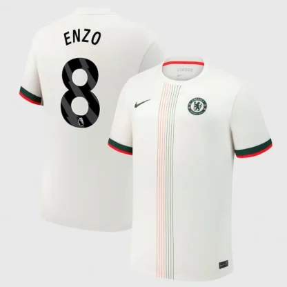 Poceni Nogometni dresi Chelsea Gostujoči 2025-26 Moški Enzo Fernandez 8