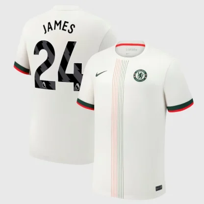 Poceni Nogometni dresi Chelsea Gostujoči 2025-26 Moški Reece James 24