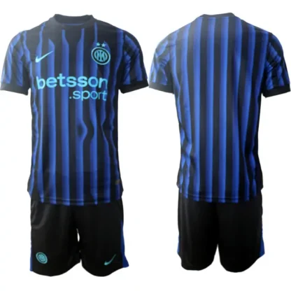 Poceni Moški Nogometni dresi Inter Milan Domači 2025-26 z lastnim tiskom