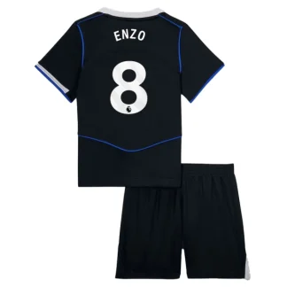 Otroški Nogometni dresi Chelsea Tretji 2025-26 z imenom Enzo Fernandez 8