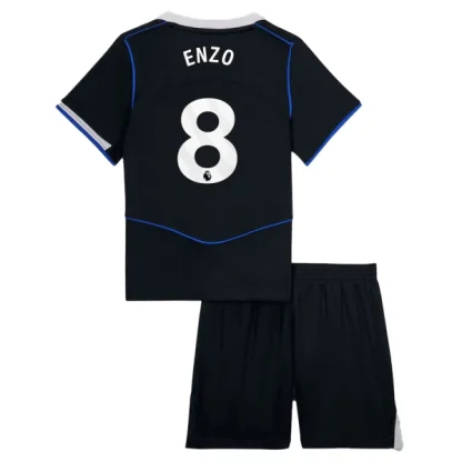 Otroški Nogometni dresi Chelsea Tretji 2025-26 z imenom Enzo Fernandez 8