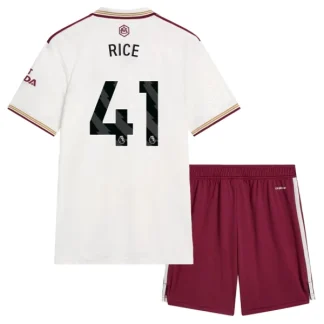 Otroški Nogometni dresi kompleti Declan Rice #41 Arsenal Tretji 2025-26