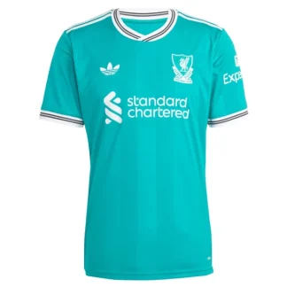 Nogometni dresi Liverpool Tretji 2025-26 zelena z lastnim tiskom