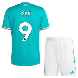 Poceni Nogometni dresi za otroke Liverpool Tretji 2025-26 Alexander Isak 9