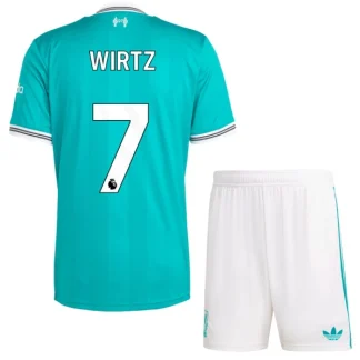 Poceni Nogometni dresi za otroke Liverpool Tretji 2025-26 Florian Wirtz 7