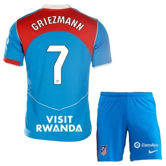 Otroški nogometni dresi za otroke Atletico Madrid Tretji 2025-26 Antoine Griezmann 7