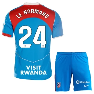Poceni Nogometni dresi za otroke Atletico Madrid Tretji 2025-26 Robin Le Normand 24