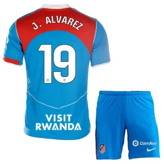 Otroški dresi za otroke Atletico Madrid Tretji 2025-26 Julián Álvarez 19