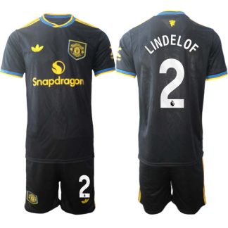 Moški Nogometni dres kompleti Manchester United Tretji 2025-26 Victor Lindelof 2