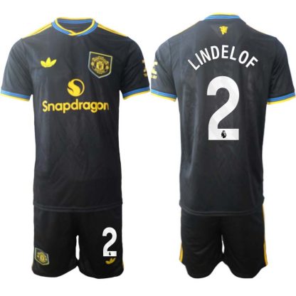 Moški Nogometni dres kompleti Manchester United Tretji 2025-26 Victor Lindelof 2